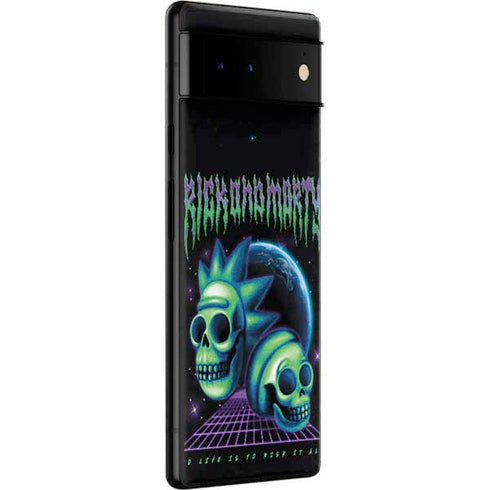 Adult Swim Rick and Morty Neon Skulls Google Pixel 6 Skin